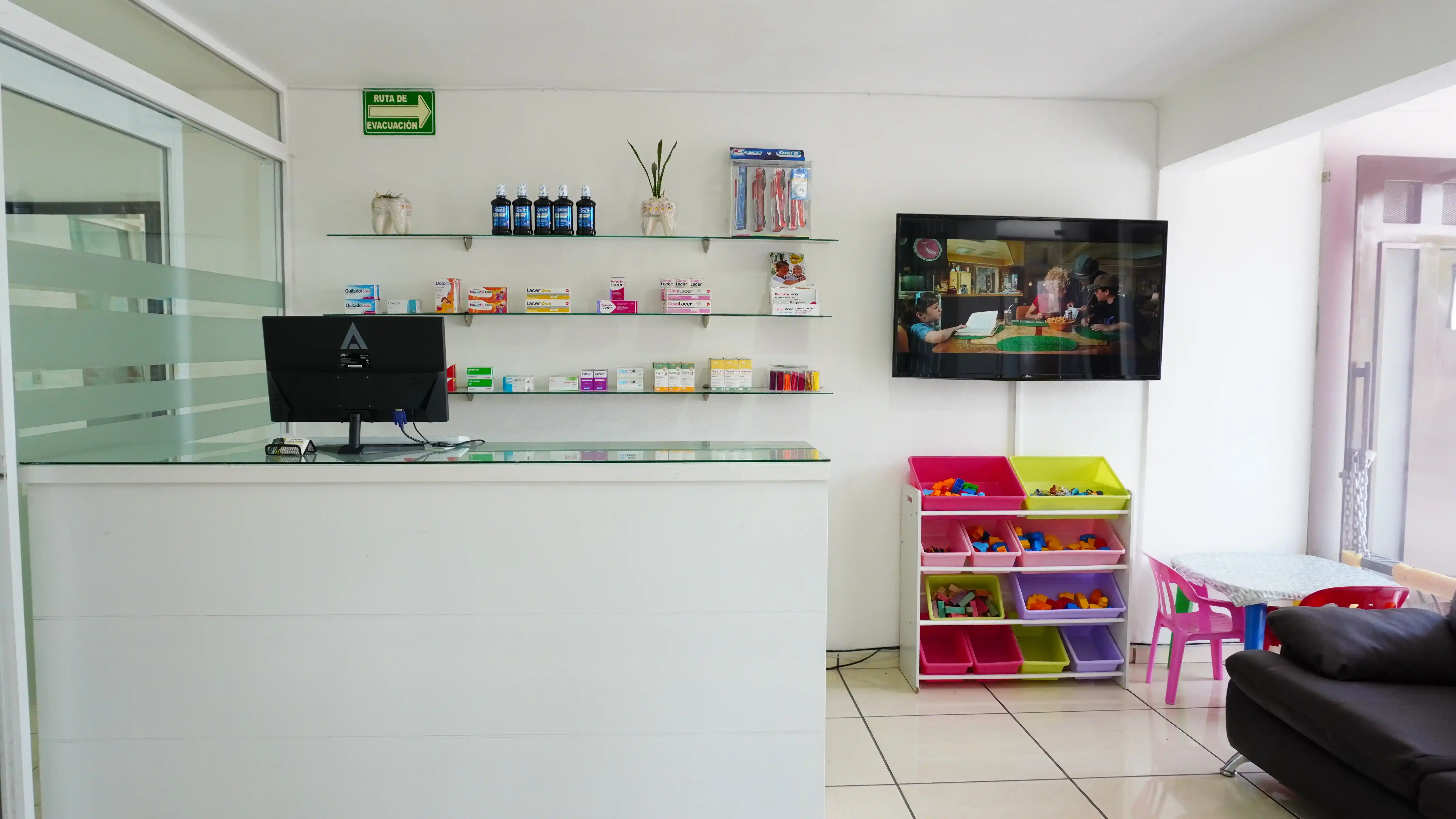Recepción y mostrador